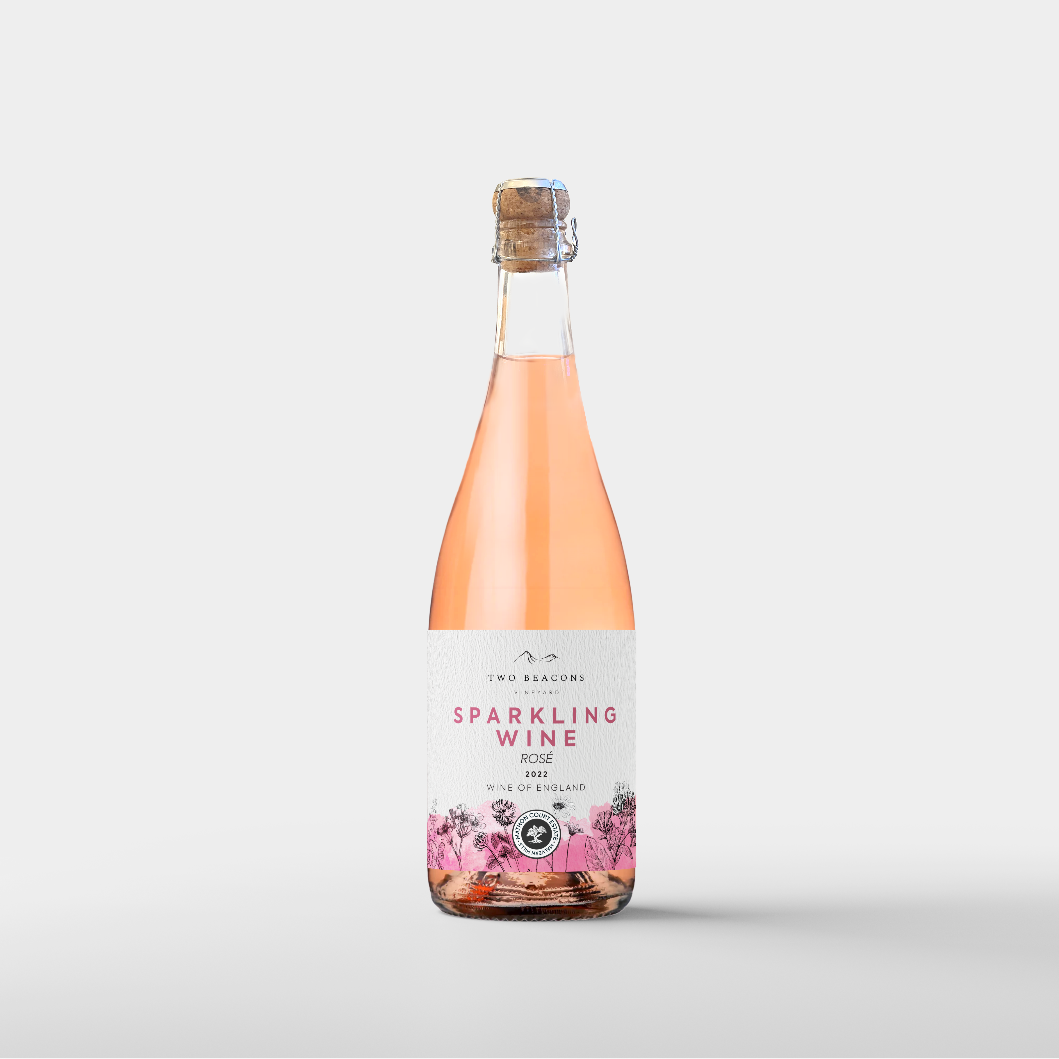 2022 Sparkling Rosé Pinot Noir - 11.5% ABV – Two Beacons Vineyard